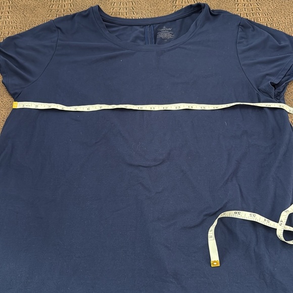 Cuddl Duds Flexwear Navy Blue Short Sleeve Top Women’s 1X - Picture 5 of 8